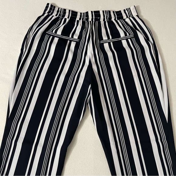 ZARA BASIC Striped Drawstring Pants - Picture 3 of 10